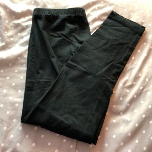 Ankle Length Black Leggings